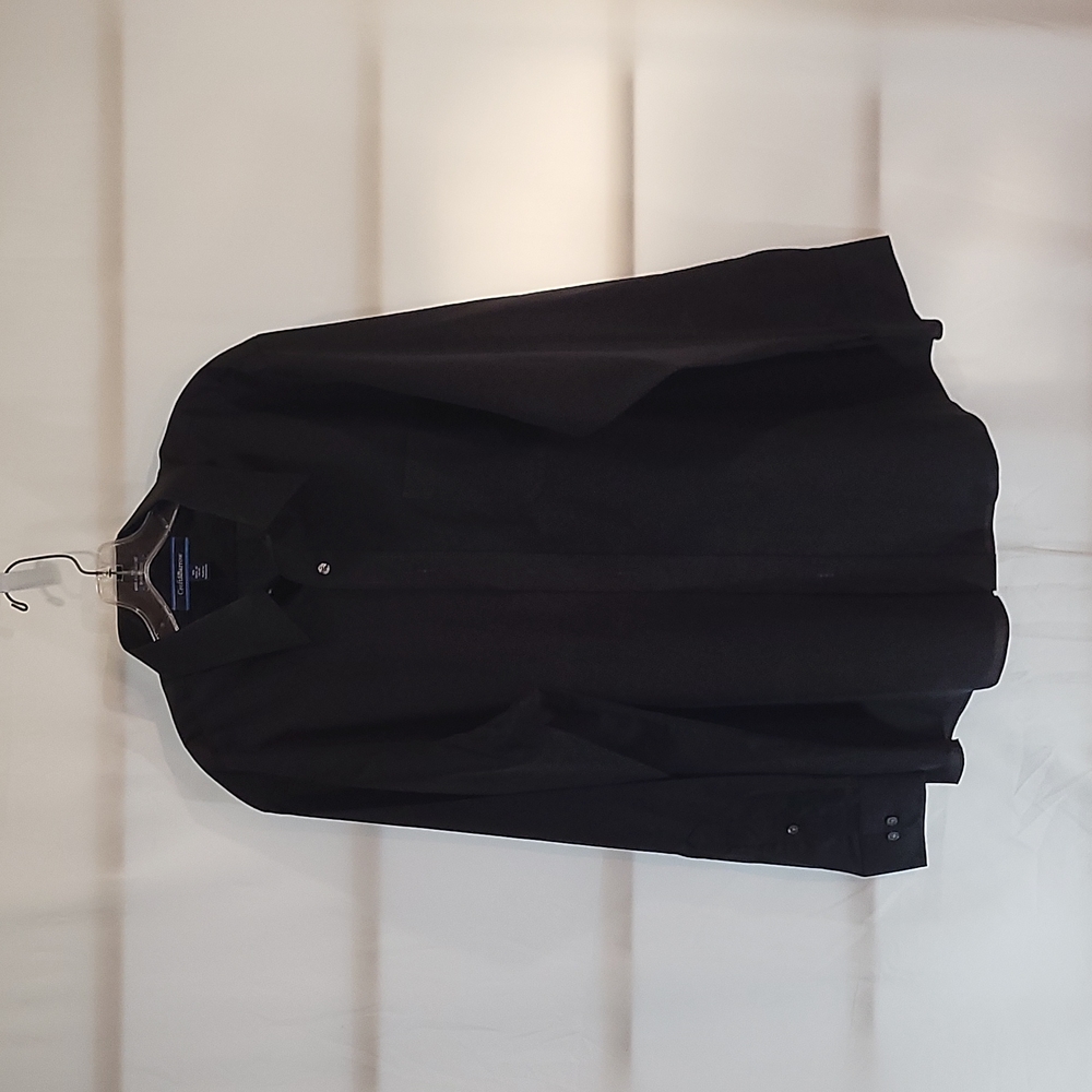 Like New Men's Black Croft&Barrow Button-down Dress Shirt (XL) - Picture 1 of 13
